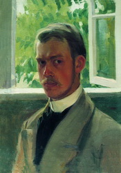 Кустодиев Б.М. Автопортрет у окна 1899
